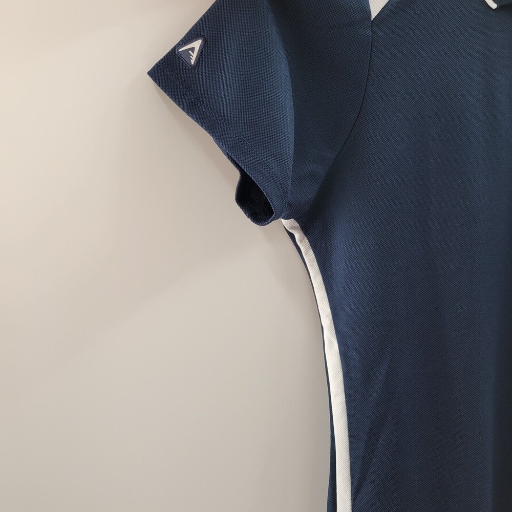 Antigua Woman's Chicago Bears Polo Blue Embroidered Shirt SIZE M - Picture 6 of 8